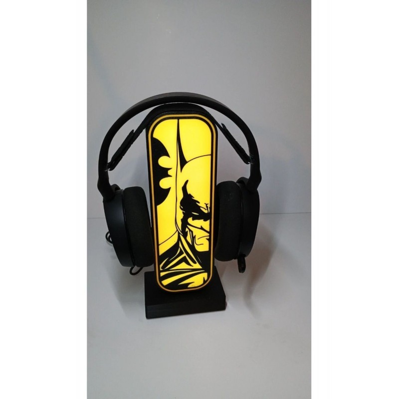 Batman Temalı LED Işıklı Oyuncu Kulaklık Standı