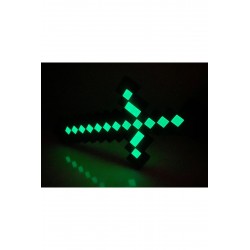 Minecraft Fosfor Işıklı Elmas Kılıç Oyuncak Kılıç