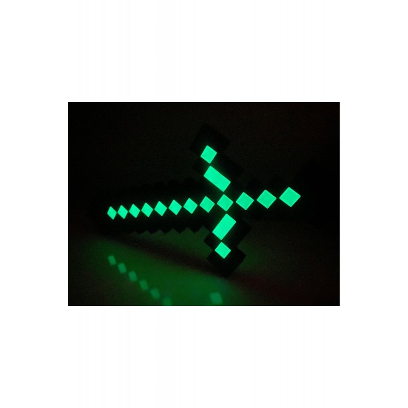 Minecraft Fosfor Işıklı Elmas Kılıç Oyuncak Kılıç