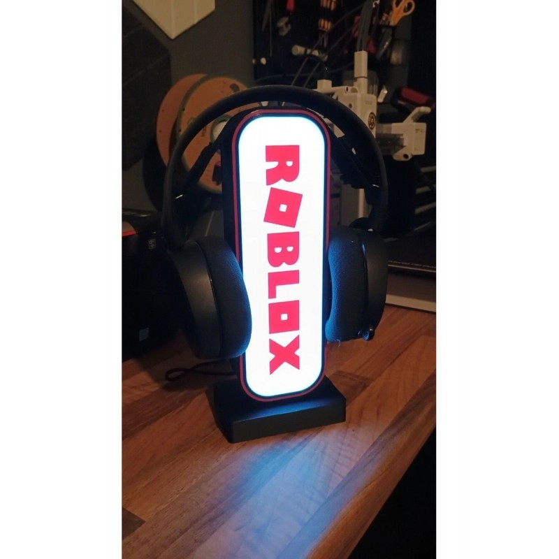 Roblox LED Işıklı Oyuncu Kulaklık Standı Masaüstü Tutucu