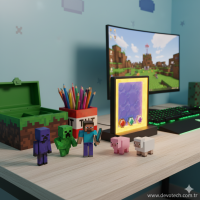 Minecraft Figürleri & Ender Dragon, Steve